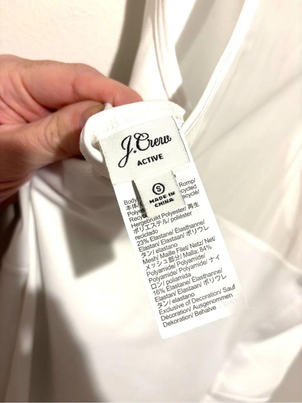 J. Crew Active Cloud Stretch White Sleeveless Zip-Front Dress Size Small